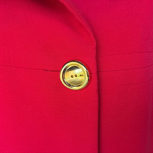 SANDRO Petite Red Cape Jacket - size Medium Christmas Holiday Party - Picture 5 of 10